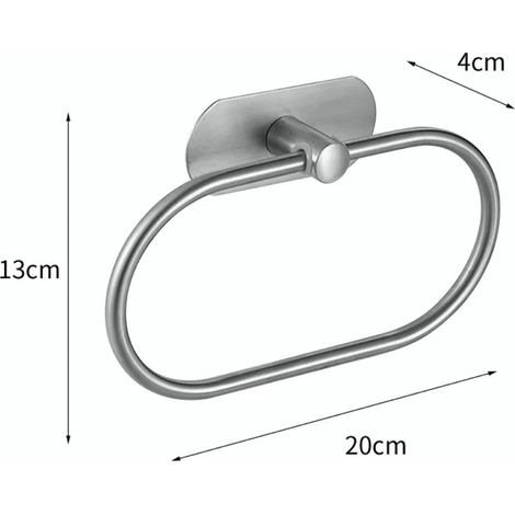 Porta asciugamano da bagno in acciaio inox, porta asciugamano da bagno vintage da parete per hotel domestico (1/5)