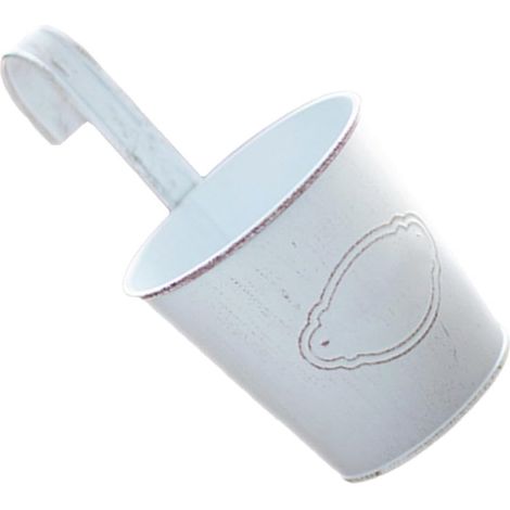 Pot de fleurs suspendu en fer blanc style vintage, cube pour (1/5)