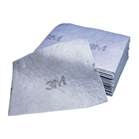 Tampon Absorbant d'huile 3M, 100 par paquet , capacité d'absorption: 142 L, Sorbant ( Prix pour Boîte de 100 ) (1/3)