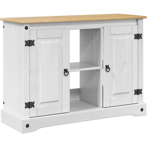 Aquarium Stand CORONA White and Brown 101.5 x 37 x 73 cm 300 kg vidaXL