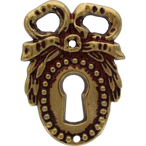 50PZ BOCCHETTA ANTICHIZZATA ART.30645 MM.34X48 PATINE' (1/2)