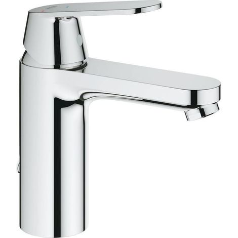GROHE Einhand-Waschtischbatterie Eurosmart Cosmopolitan 23397, M-Size, Einlochmontage, versenkbare Kette, Energie-Spar-Funktion Mittelstellung kalt, chrom (1/5)