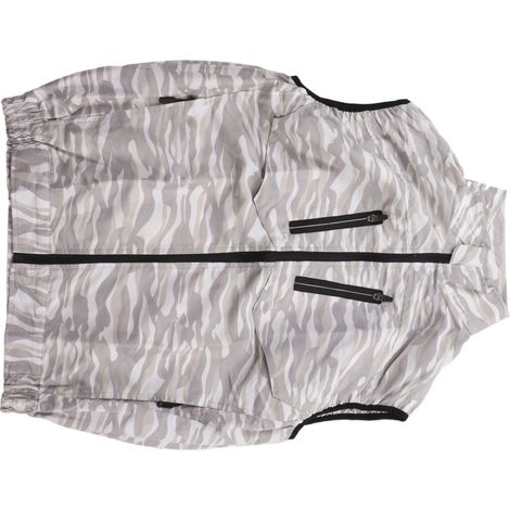Gilet de travail rafraîchissant d'été avec ventilateur USB détachable, blanc, idéal pour le jardinage, taille XXXL, camouflage blanc. (1/5)