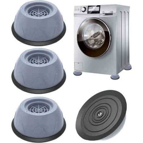 4PCS Pieds en Caoutchouc pour Machine à Laver Amortisseur universel de tapis de machine à laver anti-vibration (gris) (1/5)