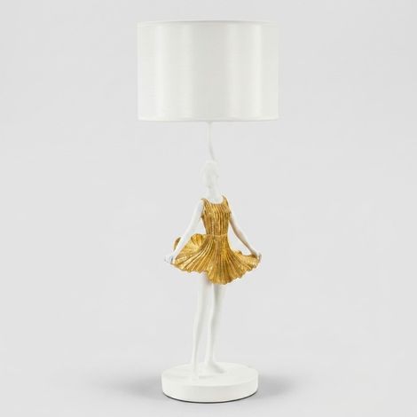 Lámpara de mesa haobosic Dancer blanco 90 cm 40 W (1/5)