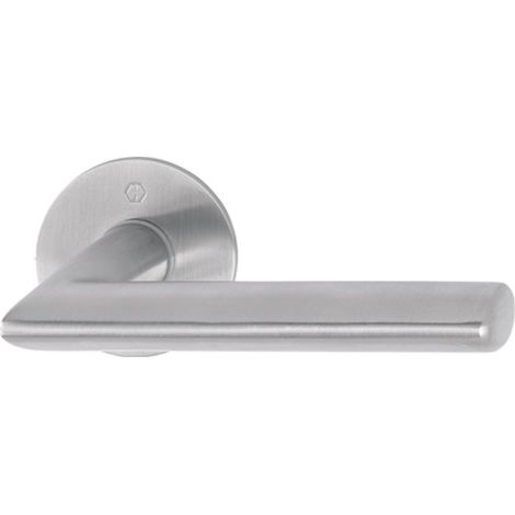 Coppia di maniglie per porta Stock.E1140Z/849N VA F69 con rosette da spinta, 4-ott., 8 mm (1/3)
