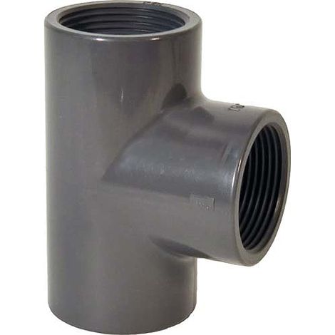 Raccord en T GF à 90° pour tout filetage femelle PVC-U 3/8".