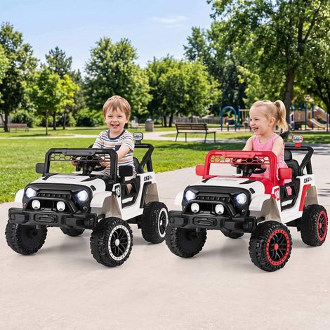Kids' 12V Electric Car, Remote Control, Black, 60kg Capacity (1/5)