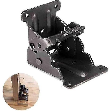 Support pliable en 1/4 avec pieds et charnières autobloquants, rallonge de table (1 pièce) (1/5)