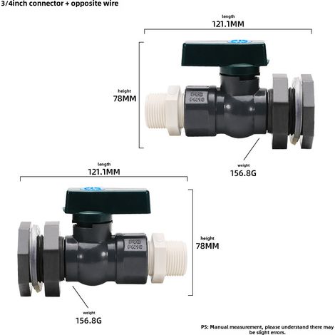 Amazon PVC-Regenwassereimer-Wasserhahn-Set mit Verteilerstück und Schlauchanschluss (3/4-Zoll-Regenwassereimer, Farbe: Weißseide)