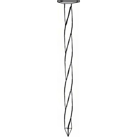 Pointe en Vrac Tête Plate Carré Torsadé (Ct) Galvanisée à Chaud (Hdg) - 6.5x220 mm - 5 kg - D-Work (1/2)