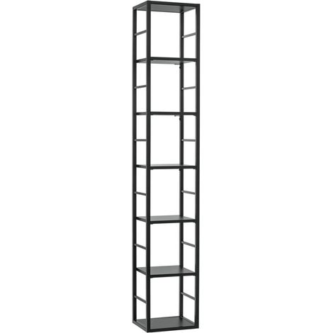 Scaffale colonna collezione SWITCH - Struttura in metallo nero - stile industriale