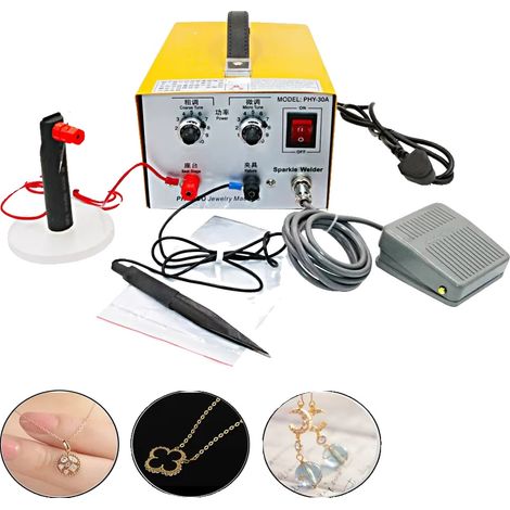 Máquina de soldar joyería, potencia ajustable, construcción duradera, 220 V (1/2)