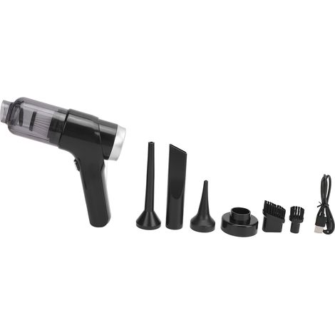 Aspirateur de voiture sans fil, aspiration puissante de 9 000 Pa, filtration efficace, portable, pour une utilisation en intérieur, noir élégant (1/5)