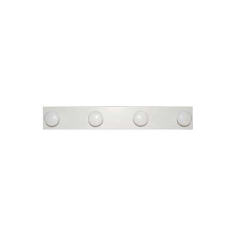 Appendiabiti In Legno 4 Posti Bianco - cm.9x59