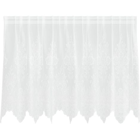 Maison Exclusive - Tenda in Pizzo con tende Bianco 100 x 200 cm Poliestere