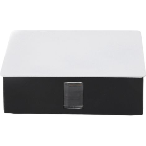 Applique murale LED en aluminium 12 W pour intérieur, éclairage multifaces, alimentation 85-265 V CA, idéale pour une chambre, un salon, un couloir, une salle à manger ou un karaoké. Boîtier blanc. (1/5)