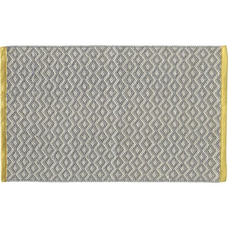 Tapis de bain déco à losanges 50x120cm (1/4)
