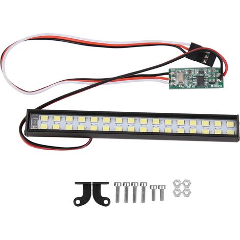 32 pièces Perles Lumineuses pour Voiture RC, Barre LED Universelle 100mm pour Toit de Crawler RC (1/5)