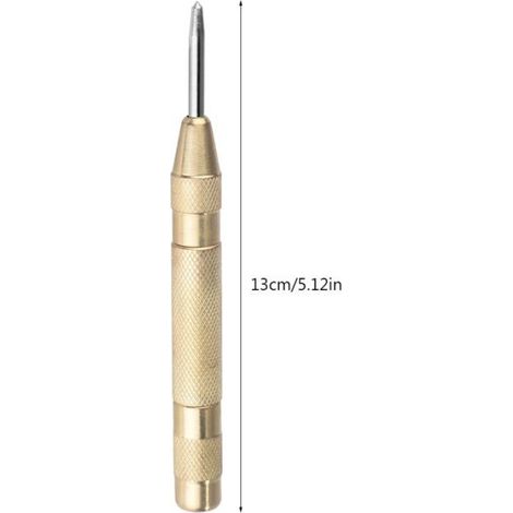 Poinçon Central - Acier Rapide - Mécanisme À Ressort - Pour Marquage Précis Et Percement - 1 Pièce (1/5)