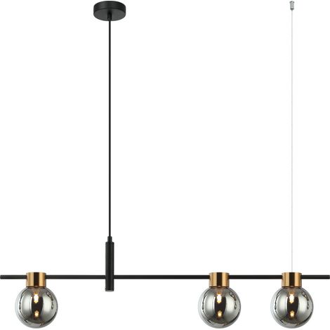 Italux Bletter Moderna plafoniera a sospensione a 3 barre luminose, G9 (1/3)