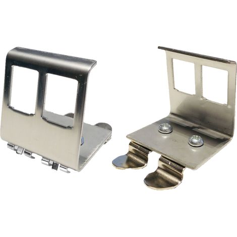 Adattatore Keystone per profilo di guida DIN per 2 moduli Keystone (1/5)