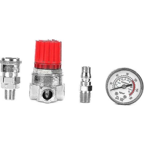 Druckregler, Schalter, Steuerventil, Manometer mit Stecker/Buchse für Luftkompressor (1/5)