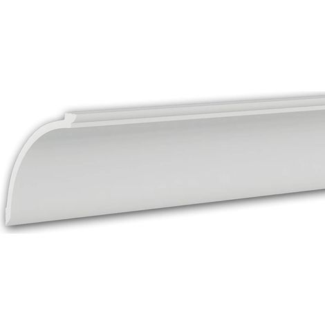 Eckleiste Profhome 650801 Deckenleiste Stuckleiste Zierleiste Zeitloses Klassisches Design weiß 2 m