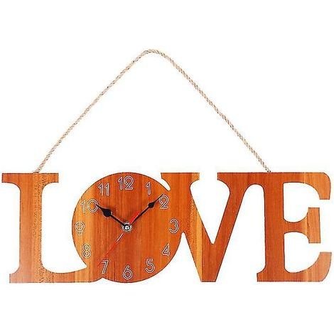Dekorative Wanduhr aus Holz (1/3)