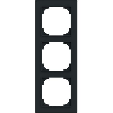 Busch-Jaeger Marco embellecedor triple negro mate - Busch-art linear® (1723-45M), 2CKA001754A4856