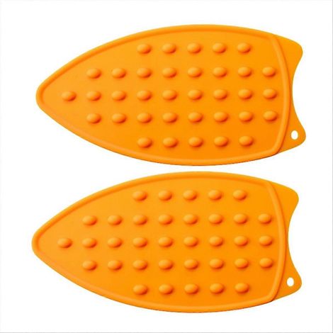 Mini silicone chaleur fer tapis portable repassage support orange (1/5)