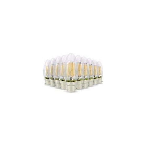 Ampoules LED FLSNT équivalentes à 60 W pour lustre, ampoules LED à intensité variable à culot candélabre B11 E12, blanc naturel 3500K, 550 lm, paquet de 12, homologuées UL et CA65. (1/5)