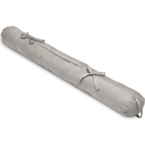 Beautissu Windstopper Zugluftstopper Viento 90cm	Hellgrau, Ø10x90x10x10 cm