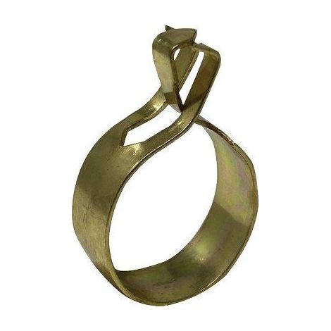 ANELLO AUTOPLISSETTANTE X SCORRITENDA - ACCIAIO OTTONATO CF=PZ 10 D.MM 26- 1 confezioni