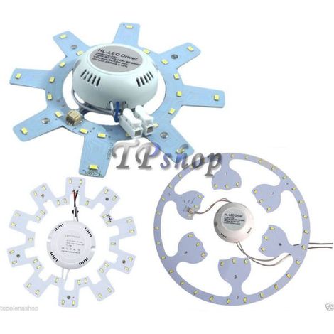 KIT CONVERSIONE PANNELLO LED PLAFONIERA NEON 12W 18W 20W 22W T9 LED SMD 18 WATT