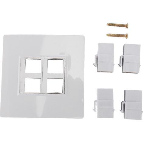 Panneau mural haute définition 4K 60 Hz, interface multimédia haute définition 4 ports femelle-femelle, compatible avec les ordinateurs, les téléviseurs et les disques durs. (1/4)
