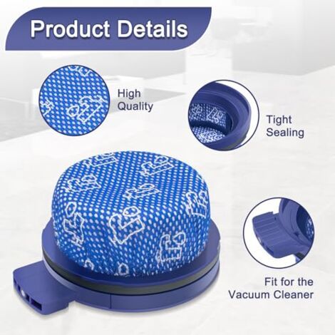 Filtre Aspirateur Samsung Lot de 2 filtres lavables Pour Aspirateur Samsung sur mesure Accessoires pour aspirateur Micro filtre accessoires de filtre d'aspirateur pour samsung bespoke jet, (1/4)