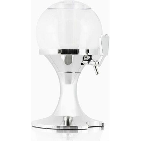 TRADE SHOP - Spillatore Birra Bibite Distributore Dispenser Sferico Con Scomparto Ghiaccio Da 3,5lt -