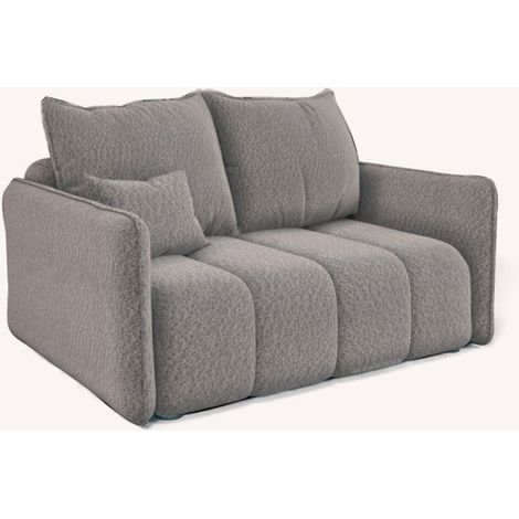 Sofa Designersofa 2-Sitzer MORGANO Stoff Abriamo Beige (1/3)