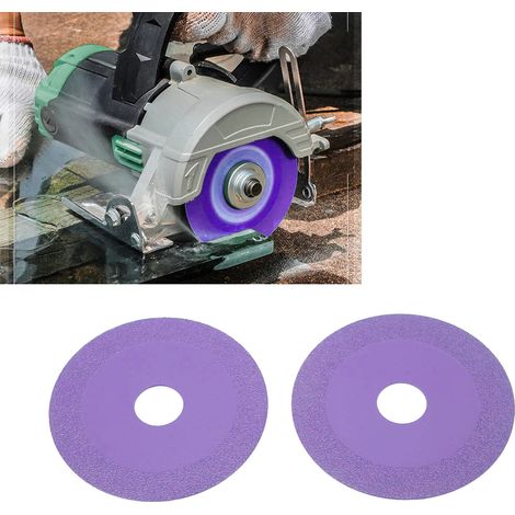 2 pièces, diamètre extérieur 100 mm, diamètre intérieur 22,23 mm, abrasif diamanté de 15 mm de large et 1 mm d'épaisseur, disque de coupe pour verre, carrelage en céramique, jade, cristal, disque de p (1/5)