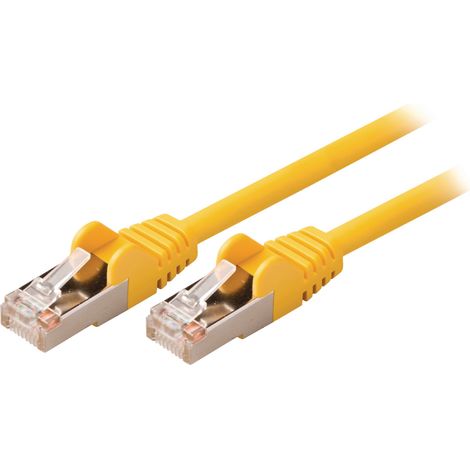 Câble réseau Valueline VLCP85121Y025 Cat5e SF/UTP RJ45 (8/8) mâle - RJ45 (8/8) mâle 0,25 m Jaune (1/3)