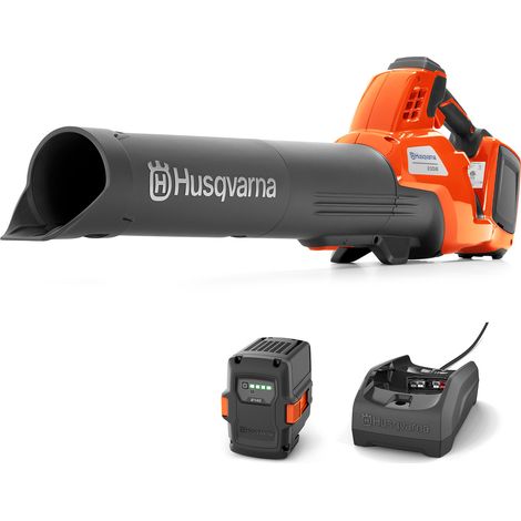 Husqvarna 230iB Akku-Laubbläser Set ✔ 36V Akku und Ladegerät im Lieferumfang enthalten, starker Luftstrom, Boost-Modus und Tempomat ✔ leichter und leiser Gartenbläser (1/5)