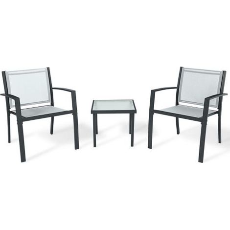 Salotto Havana 3 Pz Acciaio Tortora