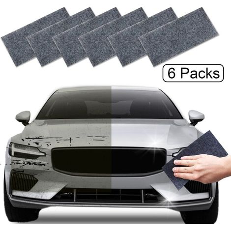 ZVD Lot de 6 chiffons nano scintillants pour réparation des rayures de voiture (1/4)