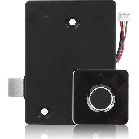 Serrure biométrique intelligente à empreinte digitale, déverrouillage rapide, chargement USB pour armoire, tiroir ou casier. (1/5)
