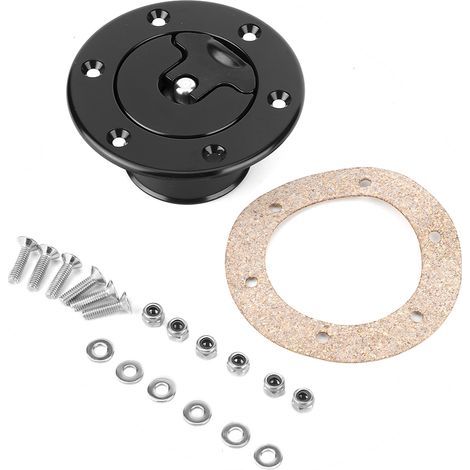 Tanque de combustible de 12 pernos, reemplazo de tanque de combustible, turbocompresor y accesorios, kit de tanque de compensación de aleación de aluminio de 35,5 mm (1,4 pulgadas) de diámetro interio (1/5)
