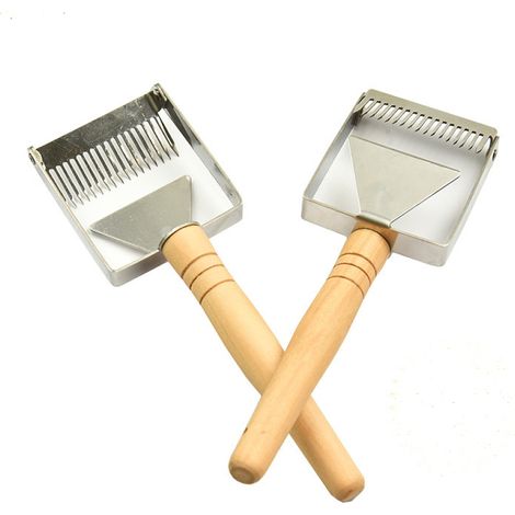Fourche à désoperculer les abeilles, grattoir à nid d'abeille en acier inoxydable, dents d'apiculture, accessoires et outils d'apiculture