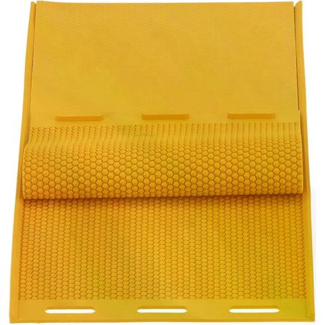 Bienenwachs-Prägeform 54 mm, Bienenwachs-Pressform, Gummi-Wabenplatte, Imkereizubehör, gelbe Bienenwachsplatte (1/4)