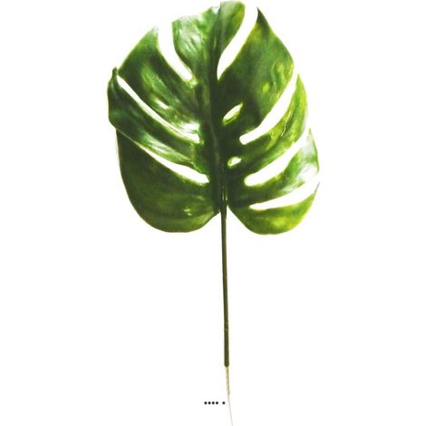 Feuille de Philodendron x12 H39cm Plastique pour ext. D15cm Originale