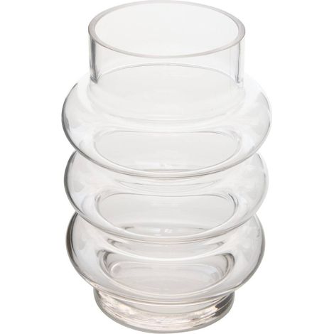 Vaso in vetro melty 14x14x20,5cm trasparente - Atmosphera créateur d'intérieur